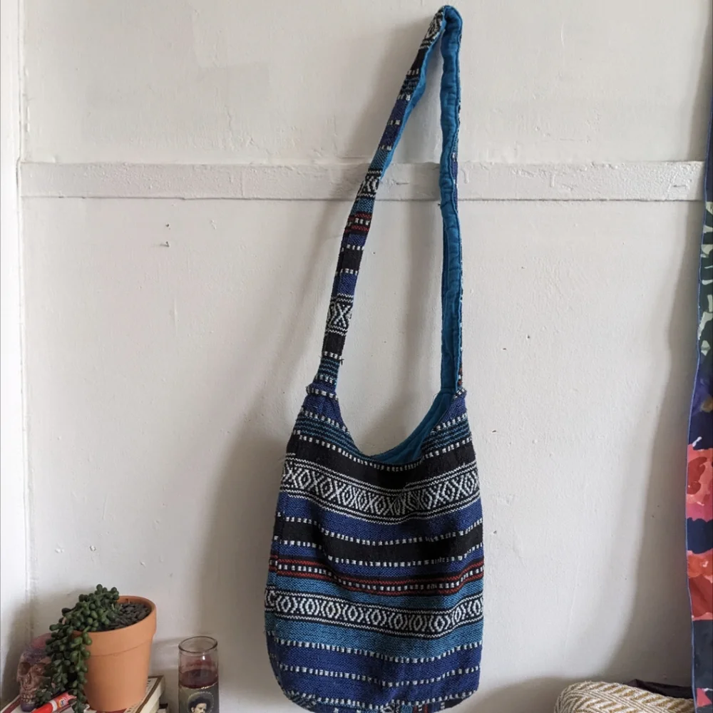Guatemalan Knit Hobo Tote Bag - Unisex